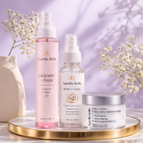 Rose Water, Face Mist & Collagen Moisturiser Glow Kit for Hydrated, Soft & Glowing Skin