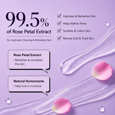 Rooh-e-Gulab 99.5% Rose Extracts Face Mist & Toner for Hydrated, Refreshed Skin — 100ml