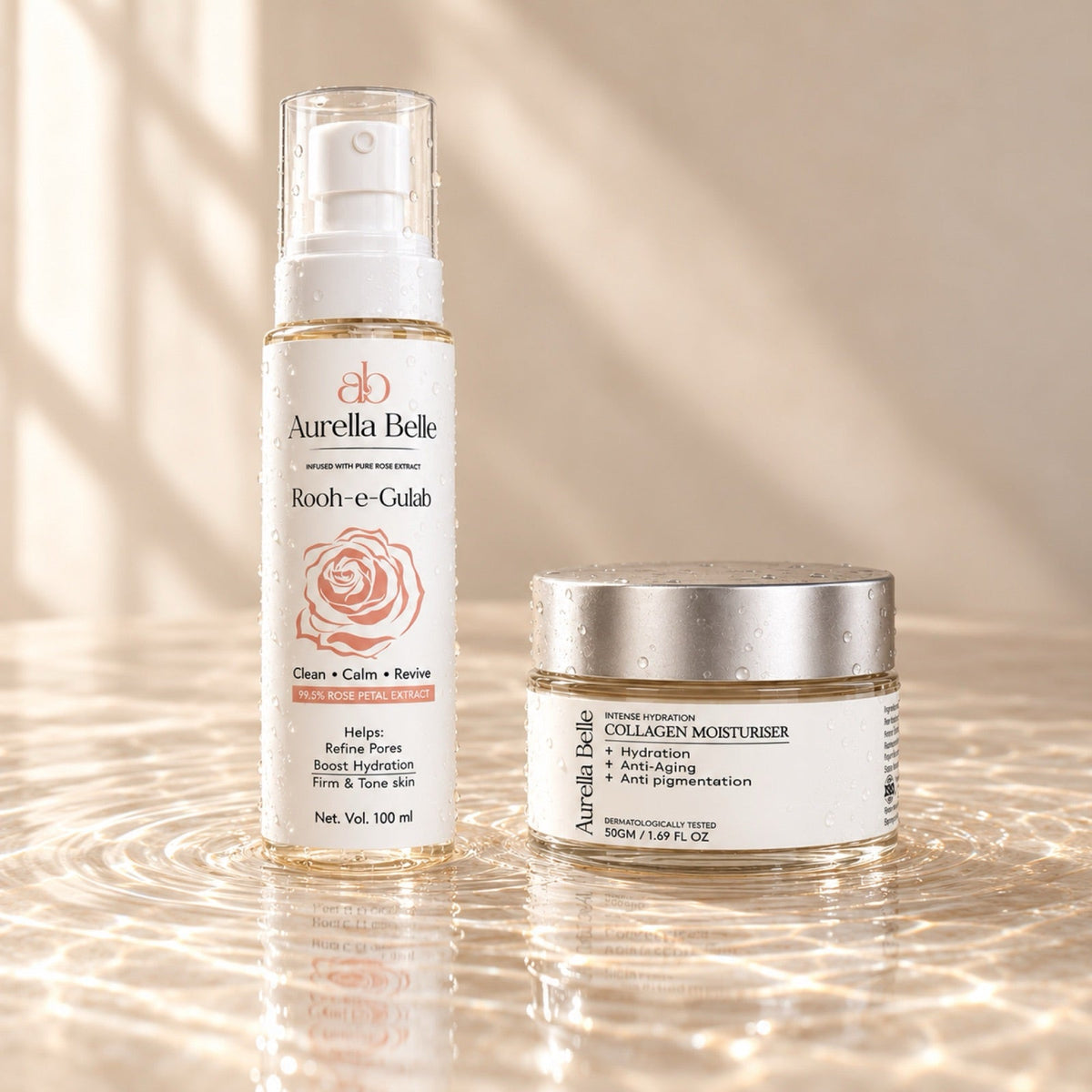 The Hydration Duo on shallow rippling water