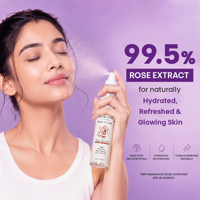 Rooh-e-Gulab 99.5% Rose Extracts Face Mist & Toner for Hydrated, Refreshed Skin — 100ml